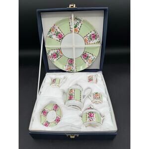 Beautiful Nantucket Home Miniature China Tea Set in Box